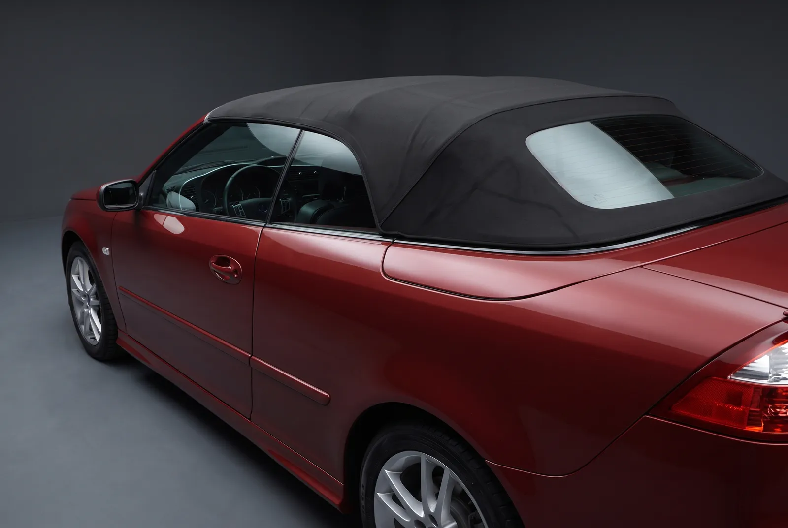 Detail van een Saab Cabriolet