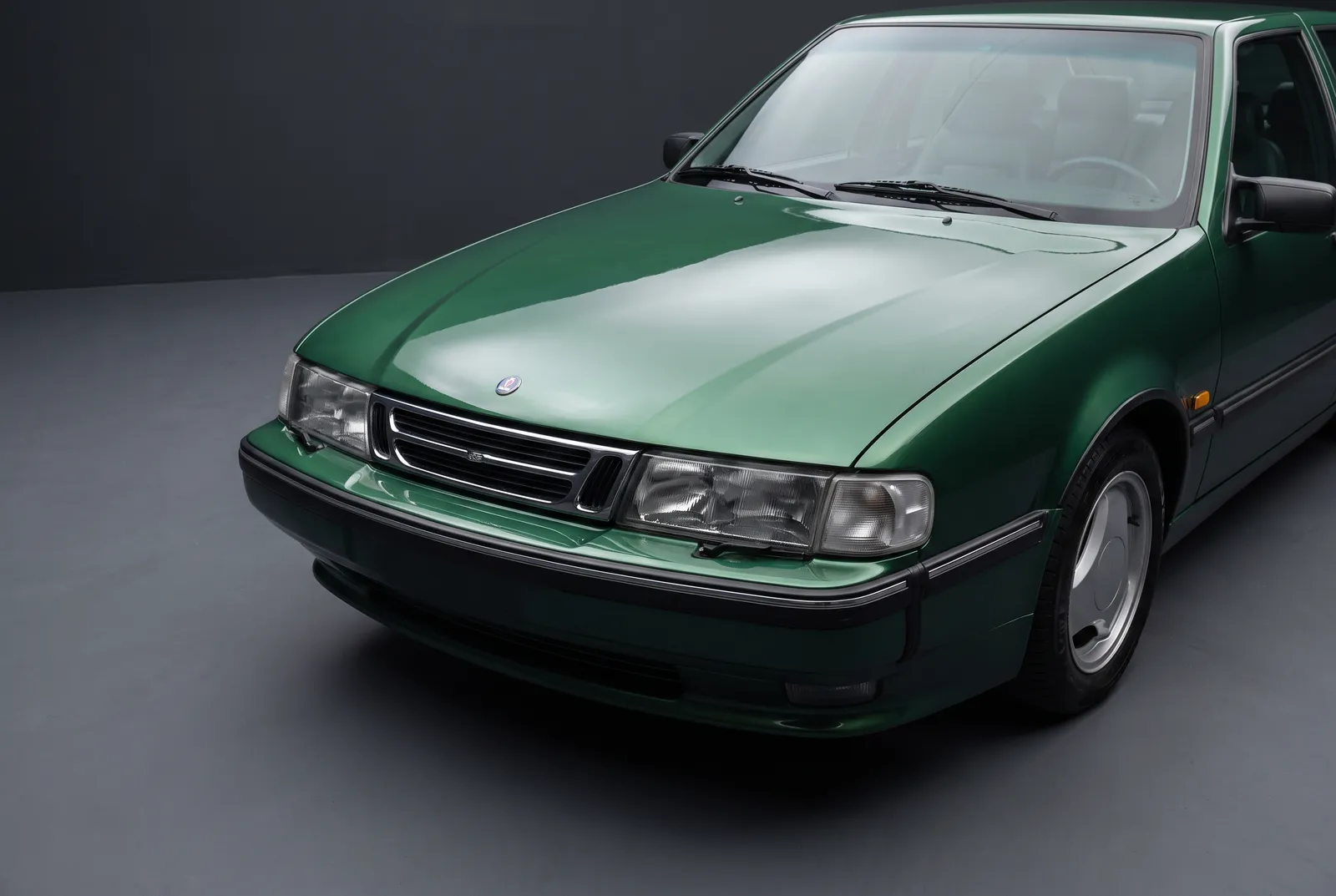 Detail van een Saab